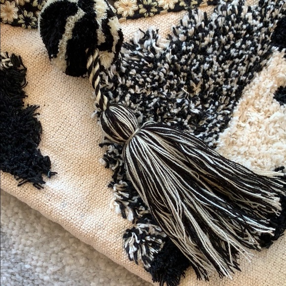 Boho black and cream tote bag - Picture 6 of 8